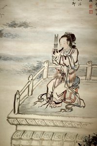 Gemalte Figur, Musiker von Jaegwan Yi