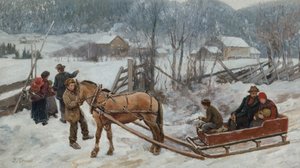 Heimkehr von der Schlittenfahrt