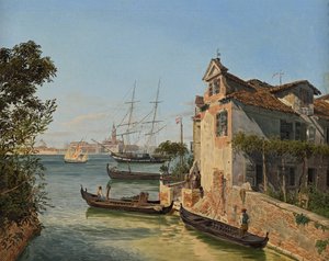 Blick auf San Giorgio Maggiore in Venedig von Jakob Alt