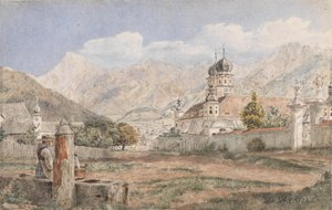 Blick auf Stift Stams in Tirol von Jakob Alt