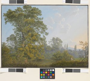 Ideale Landschaft mit Faun und Nymphen von Jakob Alt