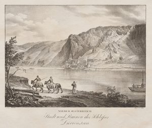 Niederösterreich, Stadt und Ruinen des Schlosses von Jakob Alt