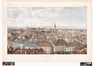 Panorama von Wien nach Süden von der Peterskirche aus von Jakob Alt