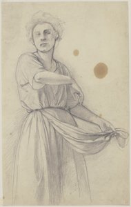 Säendes Mädchen von Jakob Becker