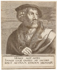 Porträt des Künstlers Lucas Gassel von Jakob Binck