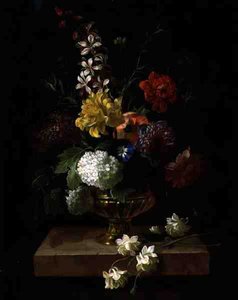 Stillleben von Blumen in einer Urne