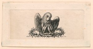 Vignette, Der Pelikan in der Dornenkrone von Jakob Frey