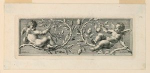 Vignette mit Engeln und Leidenswerkzeugen von Jakob Frey