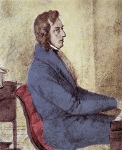 Porträt von Frederic Chopin (1810-1849), polnischer Komponist von Jakob Goetzenberger