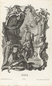 Rokoko mit der Personifikation des Kontinents Asien