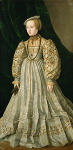 Erzherzogin Anna von Österreich 1528-1590, Tochter von Kaiser Ferdinand I, ca. 1545 von Jakob Seisenegger