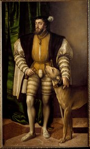Porträt von Karl V., Kaiser von Deutschland von Jakob Seisenegger