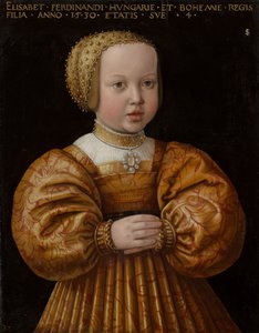 Porträt von Elisabeth von Österreich im Alter von vier Jahren, 1530