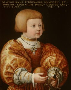 Porträt von Maximilian von Österreich (1527-1576), im Alter von drei Jahren, 1630