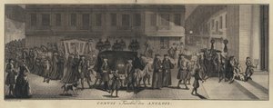 Englischer Trauerzug (Gravur) von Jakob van der Schley
