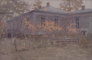 Ein Landhaus im Herbst von Jakov Jakovlevich Kalinichenko