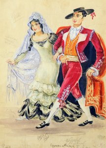 Kostümentwurf für Mozarts 