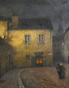 Eine Straßenecke in Prag