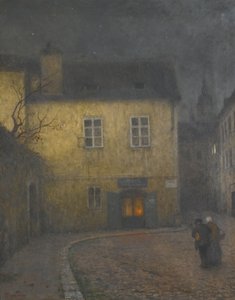 Eine Straßenecke in Prag
