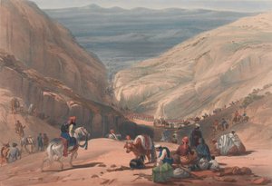 Der zweite Abstieg durch den Koojah-Pass, ca. 1839