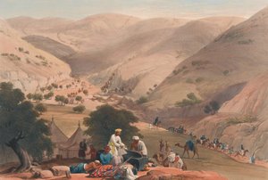 Der dritte Abstieg des Koojah-Passes, ca. 1839