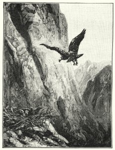 Adlernest am Berg Sinai (Lithografie)
