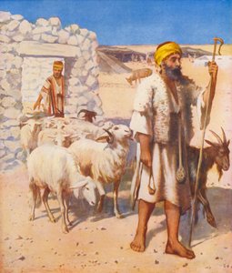 Heiliges Land: Hirte und Schafstall von James (after) Clark