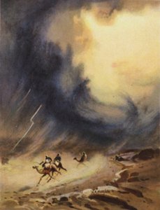 Gewitter und Hagel, Sinai