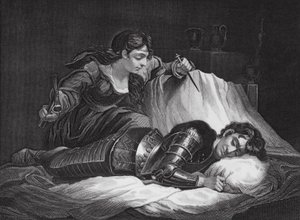Jael und Sisera, Richter, Kap. 4, V. 17, 22 von James (after) Northcote