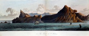 Ansicht der Insel St. Helena im 19. Jahrhundert