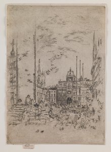 Die Piazzetta von James Abbott McNeill Whistler