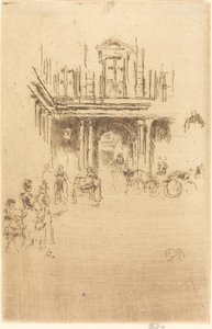 Eine Ecke des Palais Royal von James Abbott McNeill Whistler