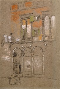 Ein venezianischer Innenhof von James Abbott McNeill Whistler