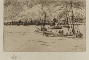 Amsterdam, vom Tolhuis von James Abbott McNeill Whistler