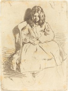 Annie sitzt