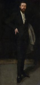 Arrangement in Schwarz: Porträt von F. R. Leyland, 1870-1873