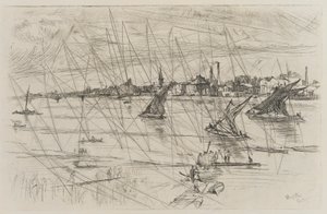 Battersea Reach, 1863 von James Abbott McNeill Whistler