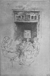 Perlenfädler, um 1880