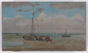 Blau und Grau: Entladen, ca. 1883-84 von James Abbott McNeill Whistler