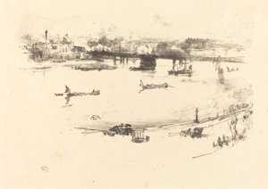 Charing Cross Eisenbahnbrücke, 1896 von James Abbott McNeill Whistler