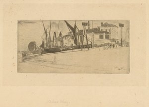 Chelsea Wharf, 1863 von James Abbott McNeill Whistler