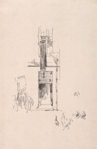 Hähne und Hennen, Hotel Colbert, 1891 von James Abbott McNeill Whistler