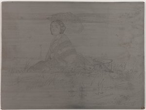 En Plein Soleil. Unstornierte Platte aus Zwölf Radierungen aus der Natur Das französische Set von James Abbott McNeill Whistler