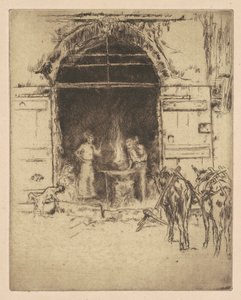 Flammende Schmiede, 1901 von James Abbott McNeill Whistler