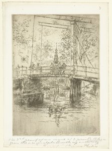 Kleine Zugbrücke in Amsterdam von James Abbott McNeill Whistler