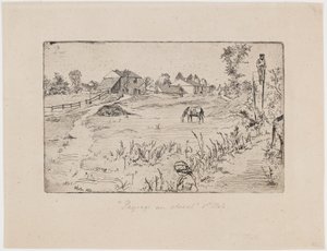 Landschaft mit Pferden von James Abbott McNeill Whistler