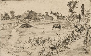 Landschaft mit Pferden von James Abbott McNeill Whistler