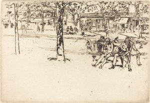 Le Boulevard Poissoniere, 1893 von James Abbott McNeill Whistler