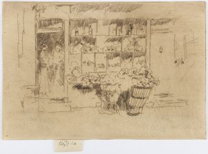 Kleiner Gemüseladen, Chelsea, ca. 1884-86 von James Abbott McNeill Whistler