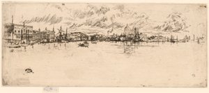 Langes Venedig, 1879-1880 von James Abbott McNeill Whistler